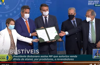 Government authorizes direct sale of hydrated ethanol and makes guardianship of the flag more flexible