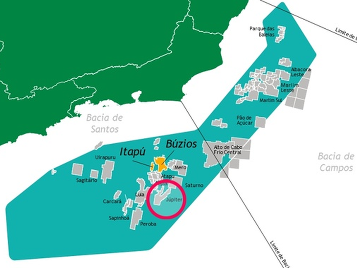Jupiter area in the Santos Basin pre-salt, confirms excellent productivity, informs Petrobras