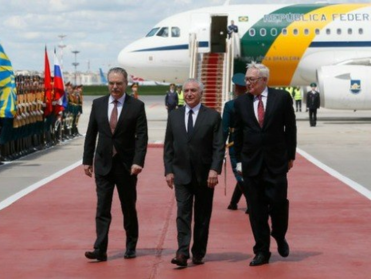 Temer arrives in Russia for official visit