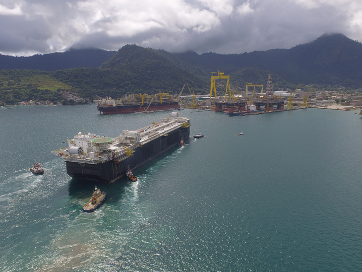 P-69 arrives in Brazil to complete construction work