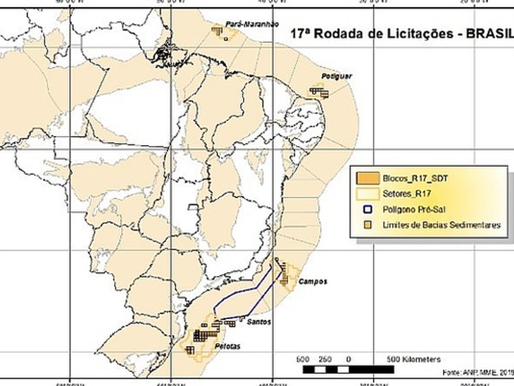 128 blocks will be offered in the 17th Bidding Round, scheduled for 2020