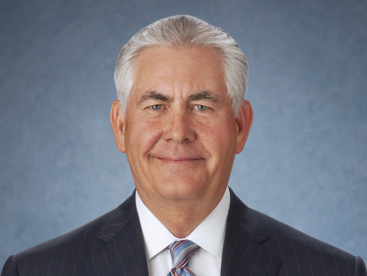 Rex Tillerson to receive the WPC Dewhurst Award 