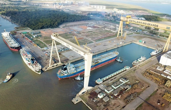 Rio Grande shipyard consolidates recovery and receives three ships for repairs