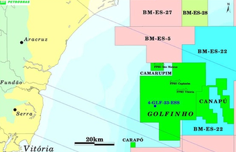 Polo Golfinho and Polo Camarupim, offshore Espírito Santo Basin, are put up for sale by Petrobras