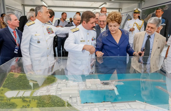 Brazil's Rousseff inaugurates nuclear sub shipyard