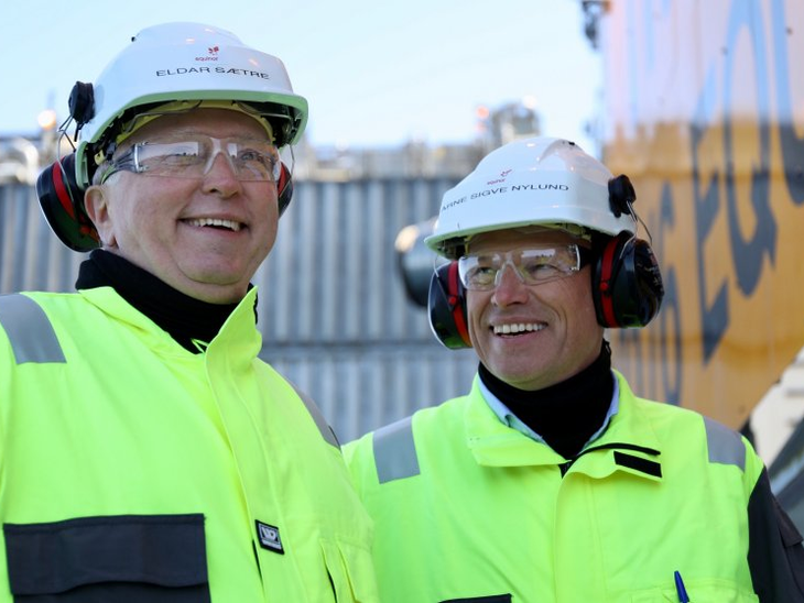 The Norwegian prime minister opened the Johan Sverdrup field today