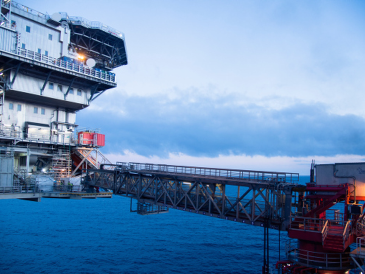 Gas discovery by Gina Krog in the North Sea