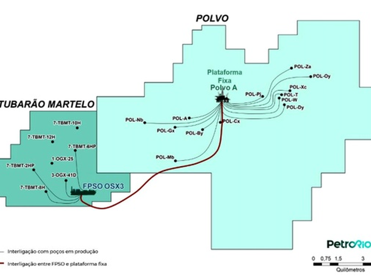 PetroRio acquires FPSO OSX-3 and takes 80% of the Tubarão Martelo field in the Campos Basin