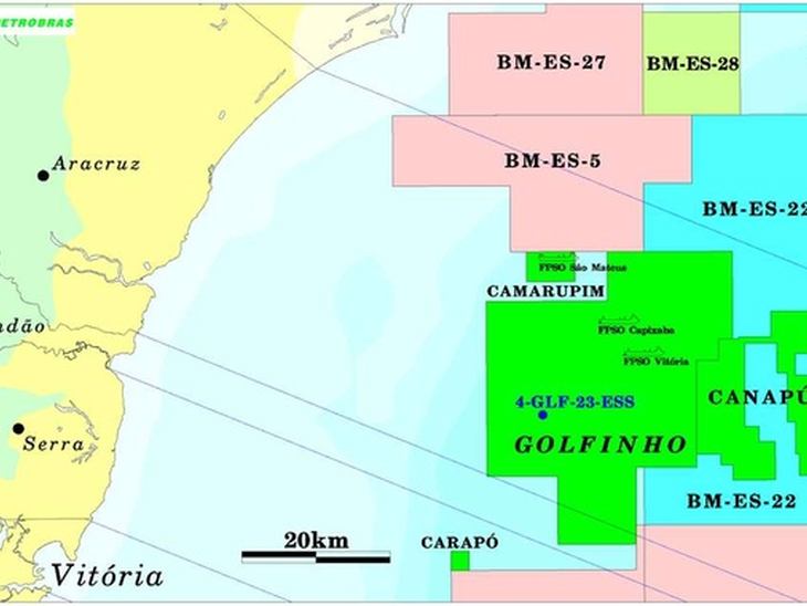 Polo Golfinho and Polo Camarupim, offshore Espírito Santo Basin, are put up for sale by Petrobras