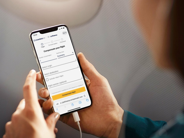 New service in the worldwide Lufthansa route network: Offset CO₂ emissions directly on board