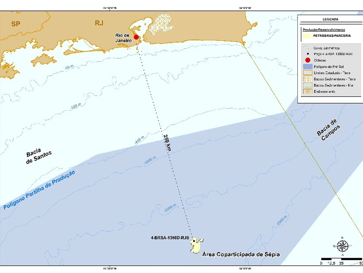 Petrobras on Coparticipated area of Sépia