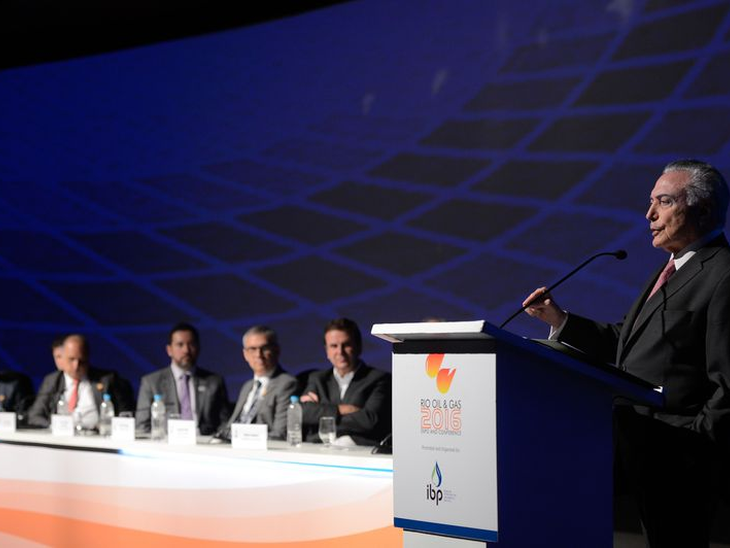 President Temer attends opening session of Rio Oil & Gas 2016