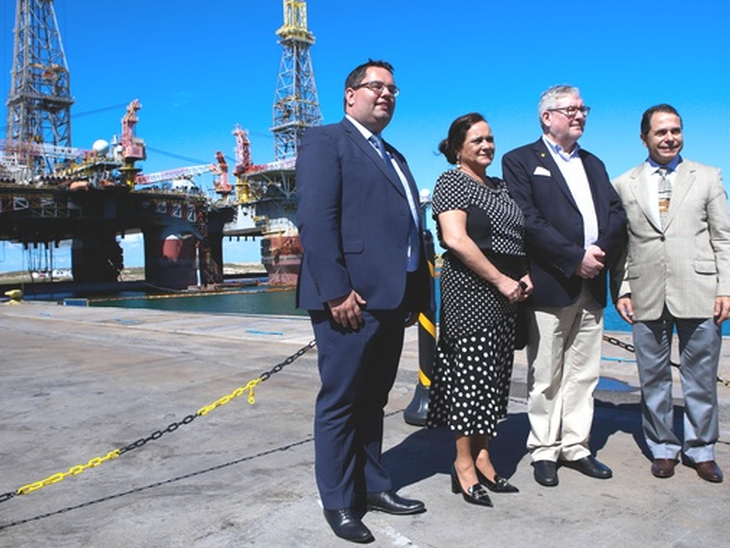 Representatives of the Port of Antwerp and authorities of Belgium visit Port of Açu
