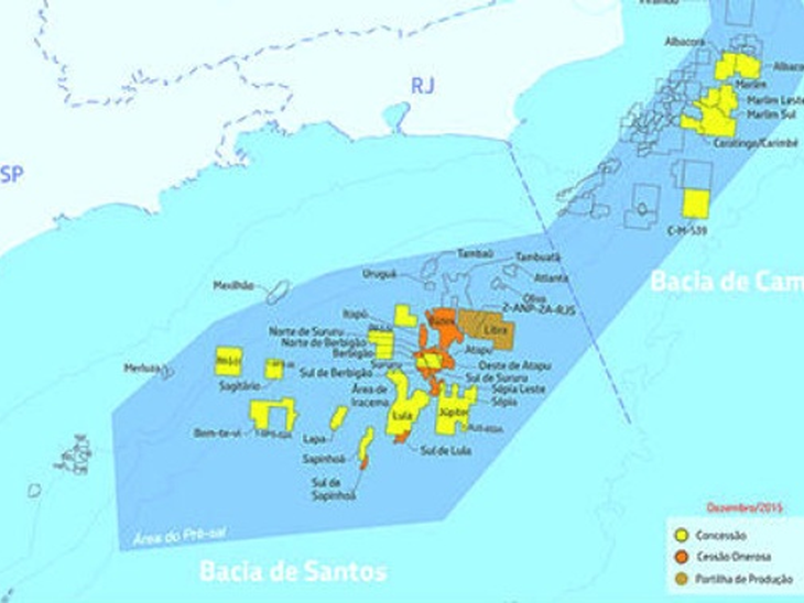 Sanctioned law that removes obligation of Petrobras to explore the pre-salt