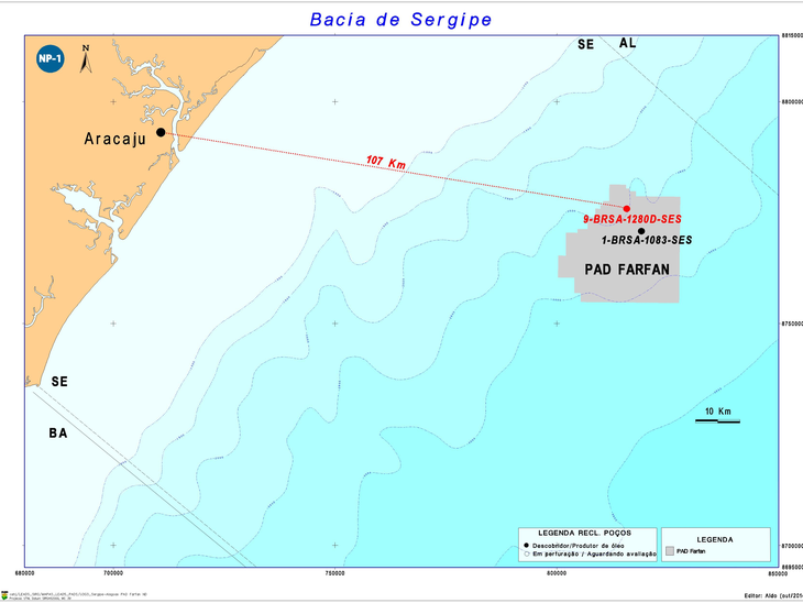 Petrobras discovers new oil accumulation in Farfan area in the Sergipe Basin