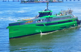 Offshore: modern vessel for crew transfer docks for the 1st time in the Port of Rio de Janeiro