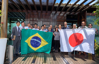 Members of the Japanese Chamber of Commerce and Industry of Brazil visit the Port of Açu