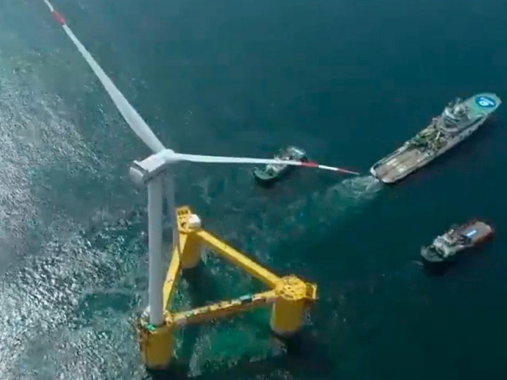 First offshore wind turbine installed by China