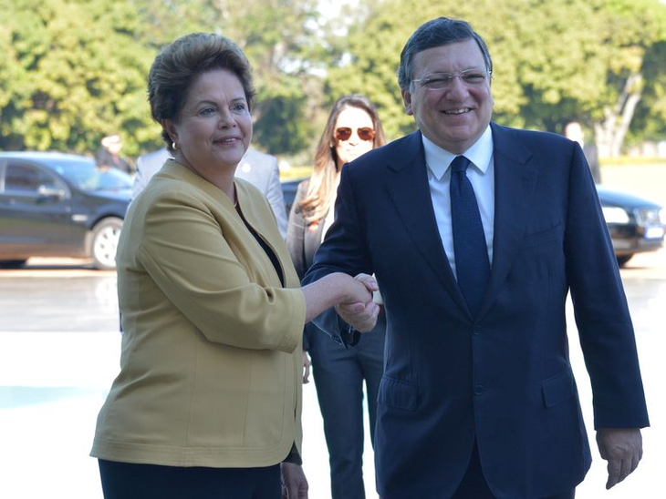 Barroso calls for free EU-Brazil trade