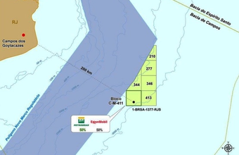 Petrobras discovers oil in a pioneer well in block C-M-411, located in the BC pre-salt