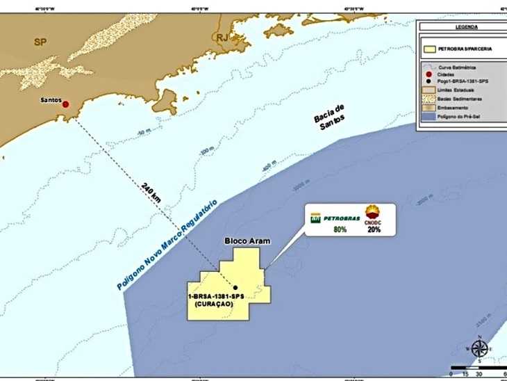 Petrobras on discovery in the Aram Block