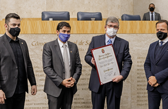 Rubens Ometto Silveira Mello, chairman of the Board of Directors of Cosan receives the title of citizen of São Paulo