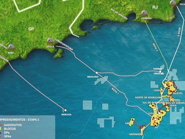 Petrobras on natural gas pipeline and processing plants