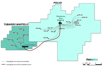 PetroRio acquires FPSO OSX-3 and takes 80% of the Tubarão Martelo field in the Campos Basin